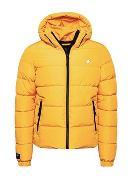 Jaqueta Superdry Sports Puffer Amarela para Homem