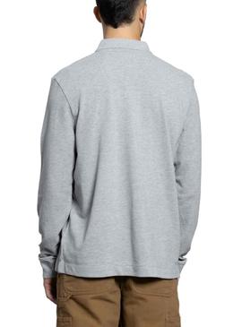 Polo Klout Basic Cinza Manga Larga para Homem