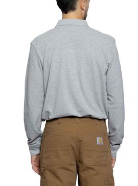 Polo Klout Basic Cinza Manga Larga para Homem
