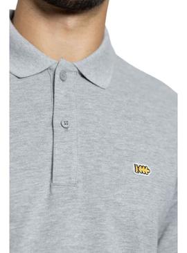 Polo Klout Basic Cinza Manga Larga para Homem