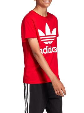 T-Shirt Adidas Trefoil Vermelho