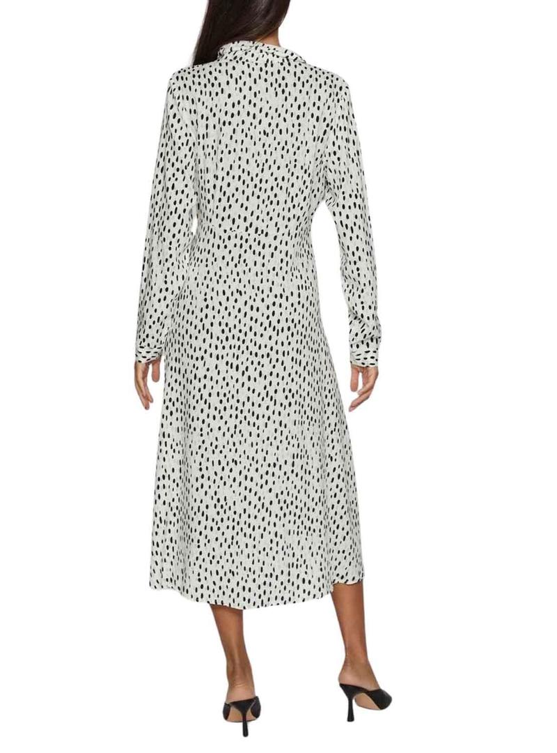 Vestido Vila Vipaya Branco e Preto para Mulher