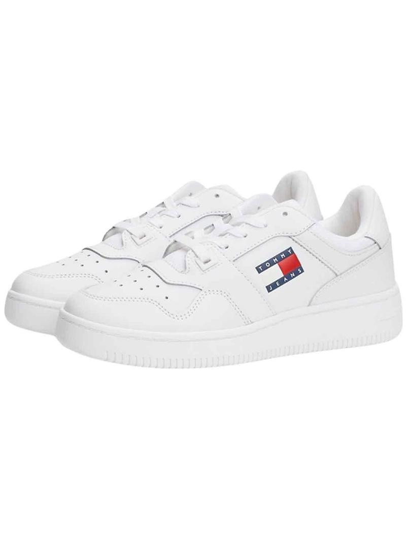 Sapatilhas Tommy Jeans Retro Cesta Branco Mulher