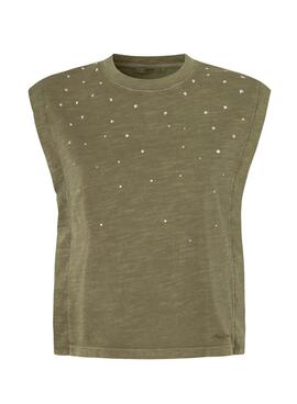 Camiseta Pepe Jeans Hea Verde Para Mulher