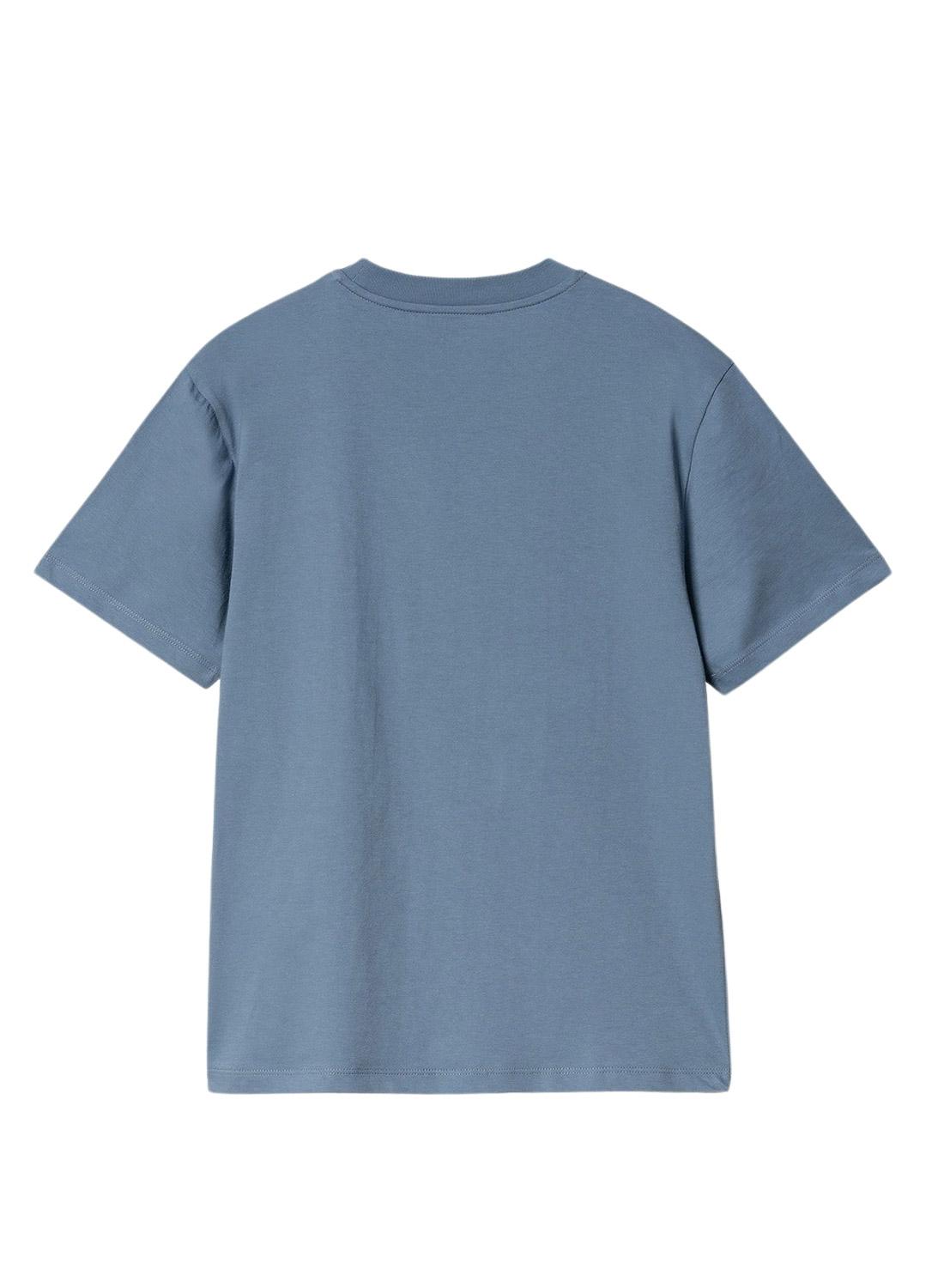 Camiseta Carhartt Script Bordado Azul Mulher