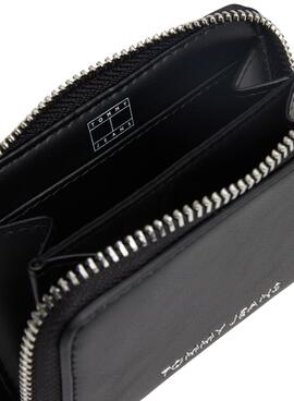 Carteira Tommy Jeans Essential Small Preto Mulher