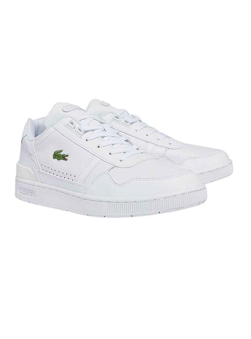 Sapatilhas Lacoste T-Clip Pele Branco para Homem
