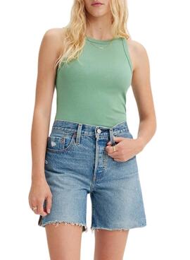 Top Levis Dreamy Tank Verde Para Mulher