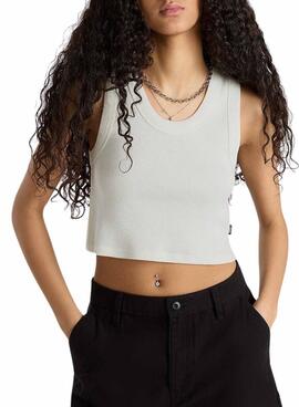 Top Vans Rib Branco Para Mulheres