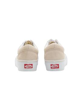 Sapatilhas Vans Old Skool Bege para Mulher.