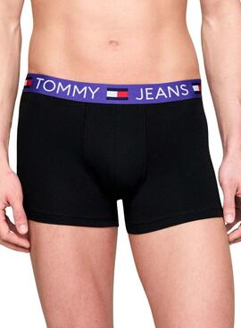 Pack 3 Cuecas Tommy Jeans Trunk Diff Multi Para Homens