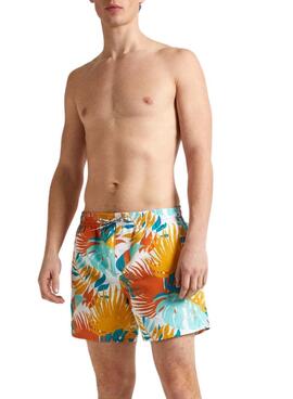 Shorts de banho Pepe Jeans Leaf Multicolor para homem