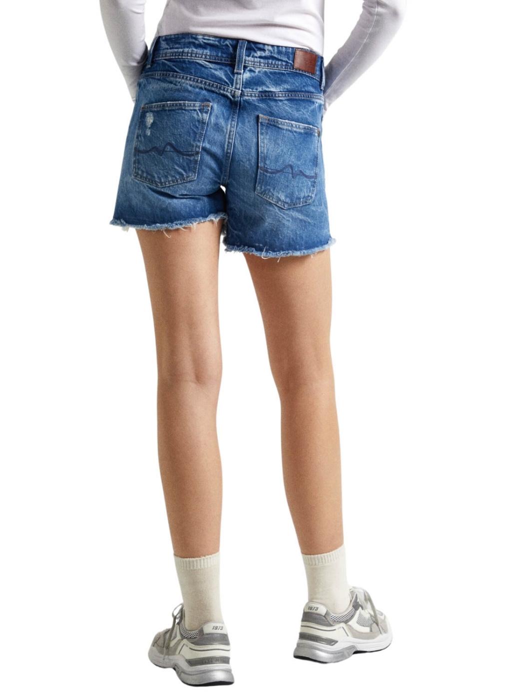 Shorts Peje Jeans Relaxed para Mulheres.
