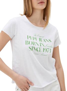 Camiseta Pepe Jeans Jasmine Branco Para Mulher