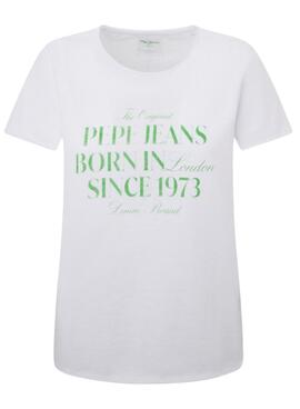 Camiseta Pepe Jeans Jasmine Branco Para Mulher