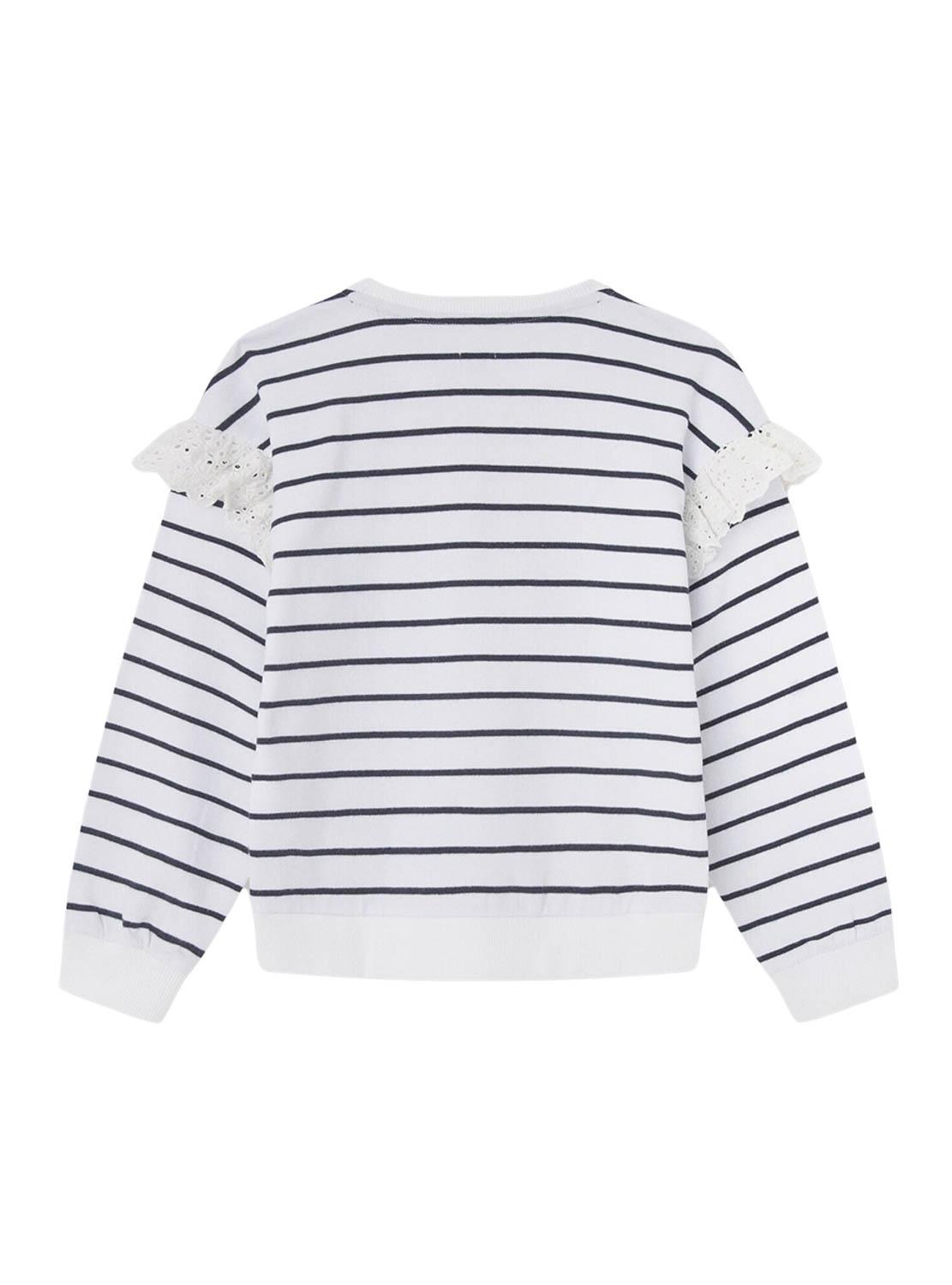 Moletom Pepe Jeans Ona Branco Para Menina