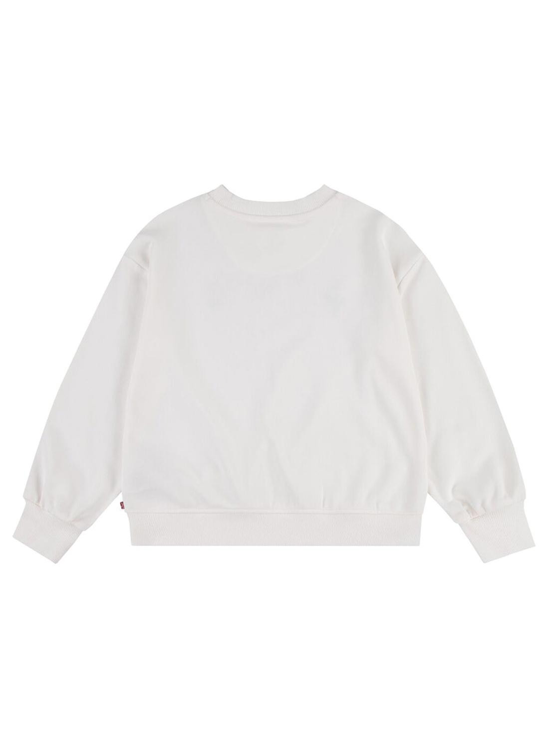 Moletom Levis Crew Sugar Branco Para Menina