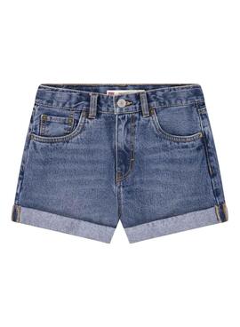 Shorts Levi's Mom em marinho para menina