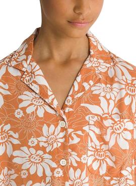 Camisa Vans Amstone Laranja Para Menina