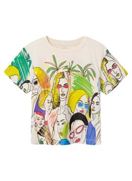 Camisa Name It Dulone Branca para Menina