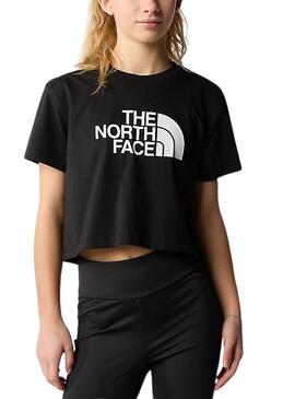 Camiseta The North Face Crop Easy Preto para Menina