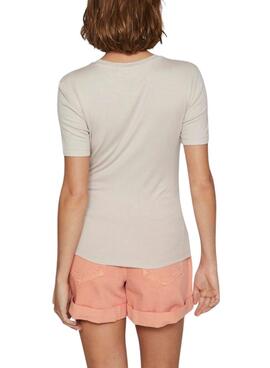Camiseta Vila Alexia bege para mulher