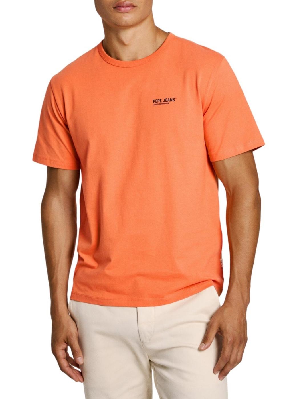 Camisa Pepe Jeans laranja para homem