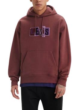 Suéter Levis Skate grená para homem