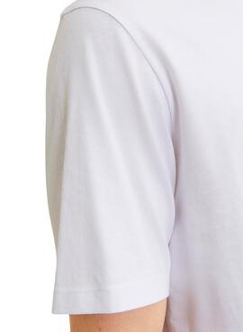 Camiseta Jack and Jones Logo branco para homem