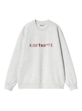 Moletom Carhartt básico rosa e cinza para mulher