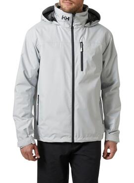 Jaqueta Helly Hansen Midlayer com capuz cinza para homens