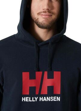 Moletom Helly Hansen Basic Hood marinho para homem.