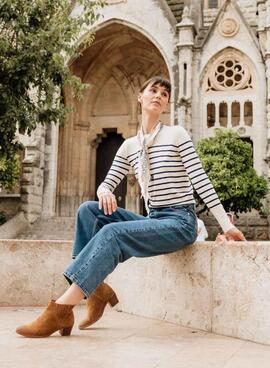 Botins Popa Clarisa camel para mulher