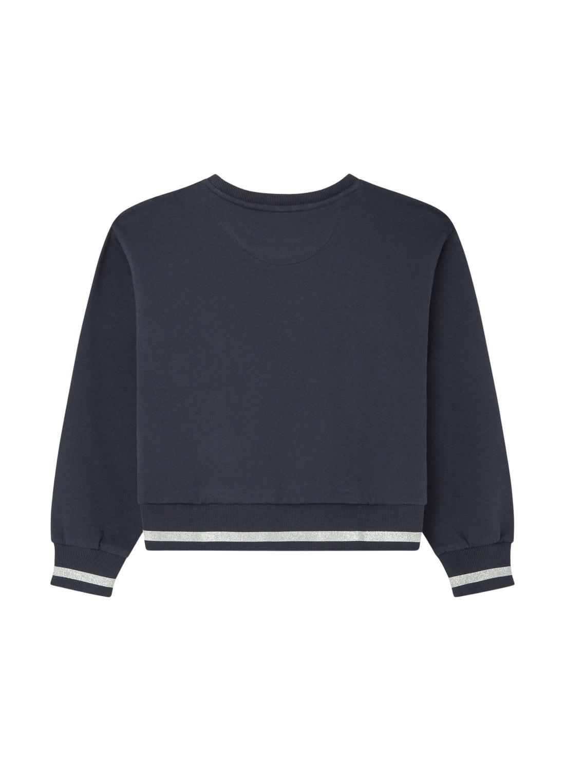 Moletom Pepe Jeans Tifini azul marinho para menina