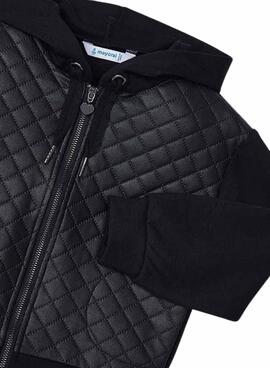 Moletom Mayoral Preto Combinado para menina