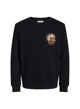 Moletom Jack and Jones Skull preto para meninos