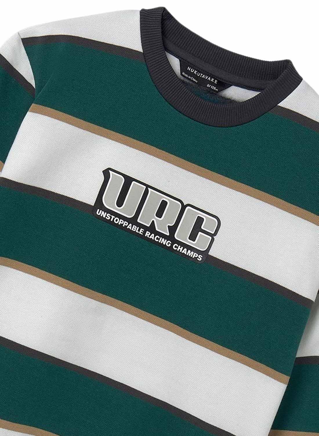 Moletom Mayoral listrado verde para menino