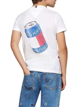 Camisa Tommy Hilfiger Fun branca para menino