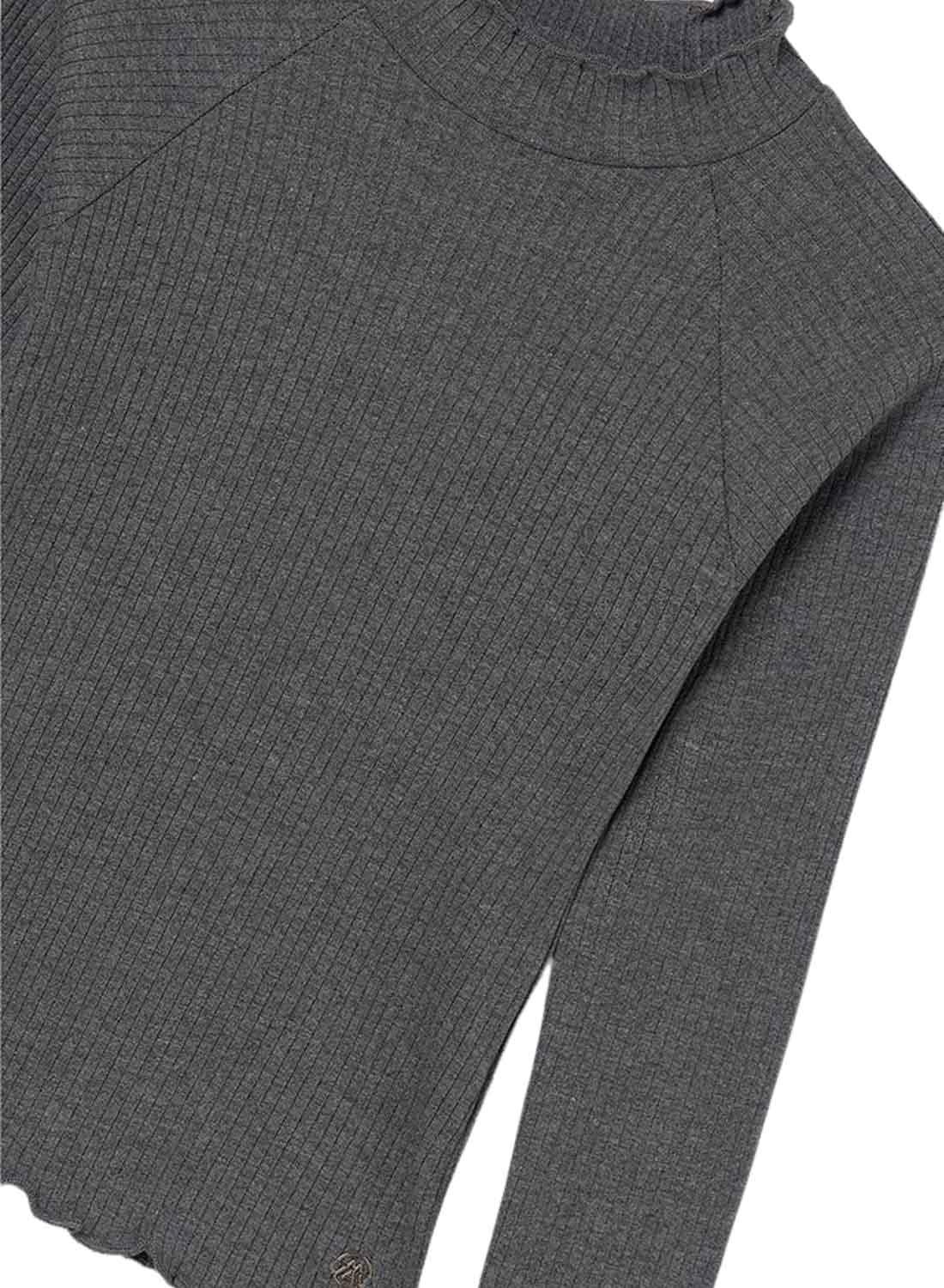 T-shirt Mayoral de gola alta canelada para menina