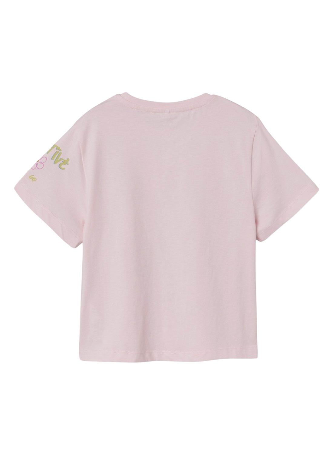 Camiseta Name It Flumuse Rosa para menina