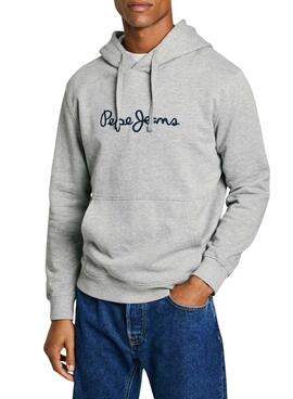 Moletom Pepe Jeans New Joe Hoodie cinza para homem