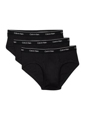 Pack Cuecas Calvin Klein Jeans Slip Preto para homem