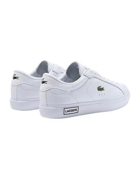 Ténis Lacoste Powercourt Croco Branco para mulher