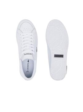 Ténis Lacoste Powercourt Croco Branco para mulher