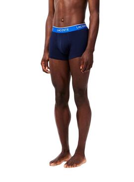 Pack de Boxers Lacoste Azul Marinho para homem