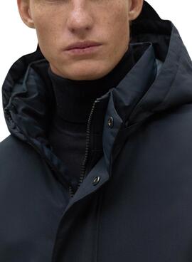 Jaqueta Ecoalf Parko preta para homem.