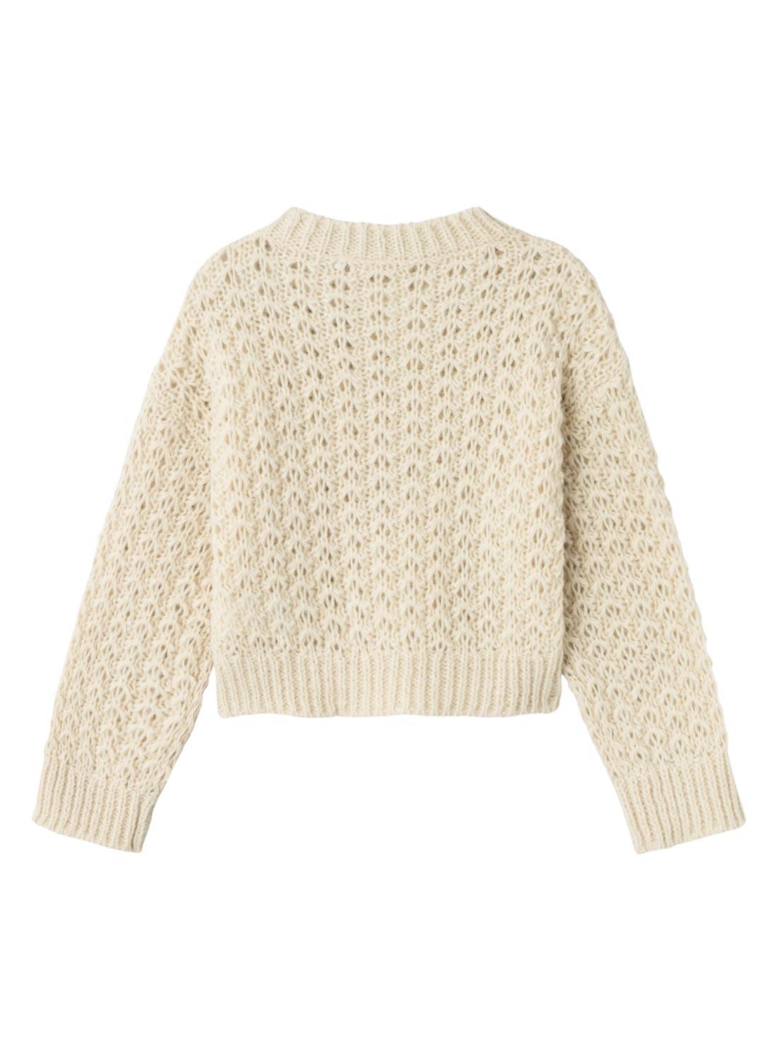 Suéter Name It Osigna Bege para menina