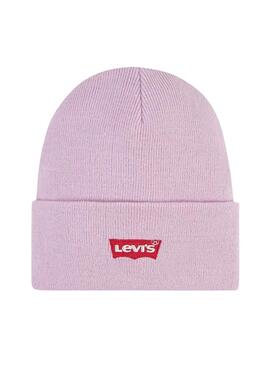 Gorro Levis Core Batwing rosa para menina