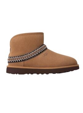 UGG Classic Mini Crescent camelo para mulher