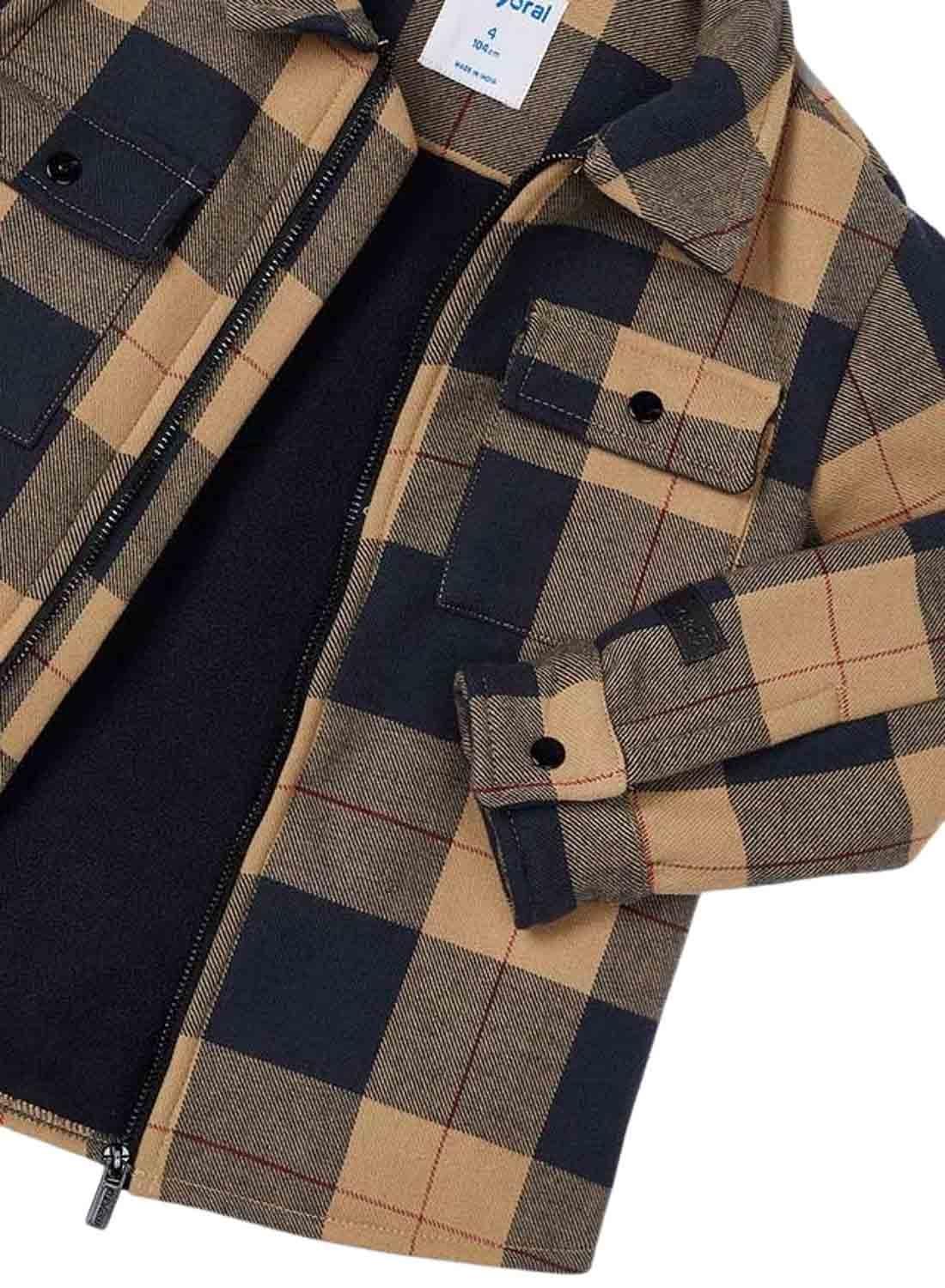 Jaqueta Mayoral Xadrez Castanho para menino